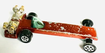 "Juguete de 3"" de longitud diecast Johnny Lightning Topper 1970 con honda naranja raro" Foto 1 de 4