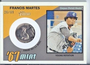 Francis Martes 2016 Topps Heritage Minors Nickel Coin Relic #ed / 99 - Picture 1 of 1