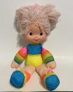 Vintage 1983 Hallmark Rainbow Brite Tickled Pink 14” Baby Bright Doll Pink Hair - Picture 1 of 8