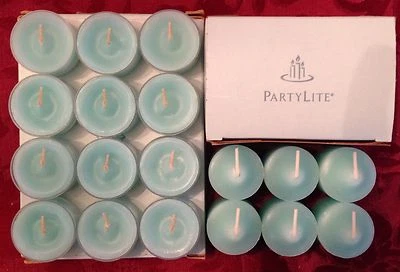 PartyLite LIVELY Tealight & Votive Candles New LOT 18 NIB Fruit Floral Aqua HTF - Photo 1/3