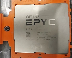 AMD EPYC 9254 100-000000480 24 CORE 2.9GHZ L3 SP5 CPU PROCESSOR - DELL LOCKED - Picture 1 of 3