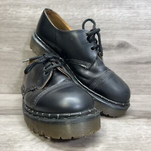 Doc Dr Martens The Original Made In England Black Low Top 3 Eye Size 8 AW4