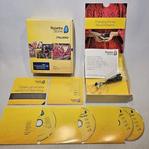 Rosetta Stone Italiano Level 1-2-3 Ver 4 NOB Learn Language multi format - Picture 1 of 8