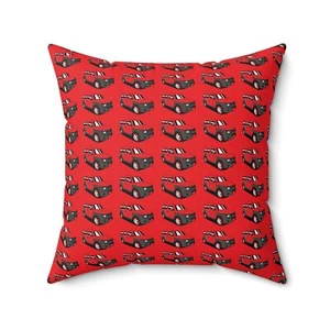Red and Black clad Honda Element Art Square Pillow/ Unique home decor - Picture 1 of 13