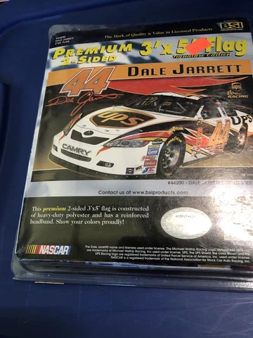 NASCAR Driver 44 Dale Jarrett 3x5 Premium 2 Sided Flag Brand New Cover