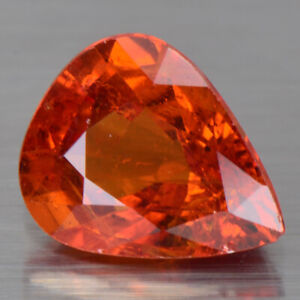 1.50 Cts Untreated Spessartite Garnet Gemstone Red Orange Natural From Nigeria