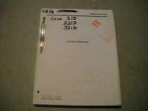 CARGADORA DE RUEDAS OB16 CASE 21D 221D 321D Manual de taller de reparación de servicio - Imagen 1 de 6