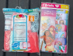 Disney Princess and Fruit of the Loom Hipsters Size 8 - Picture 1 of 1