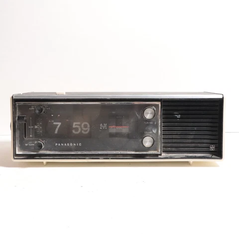 PANASONIC RC-1280 Flip Clock AM Radio Alarm Japan Tested Working!! Cover