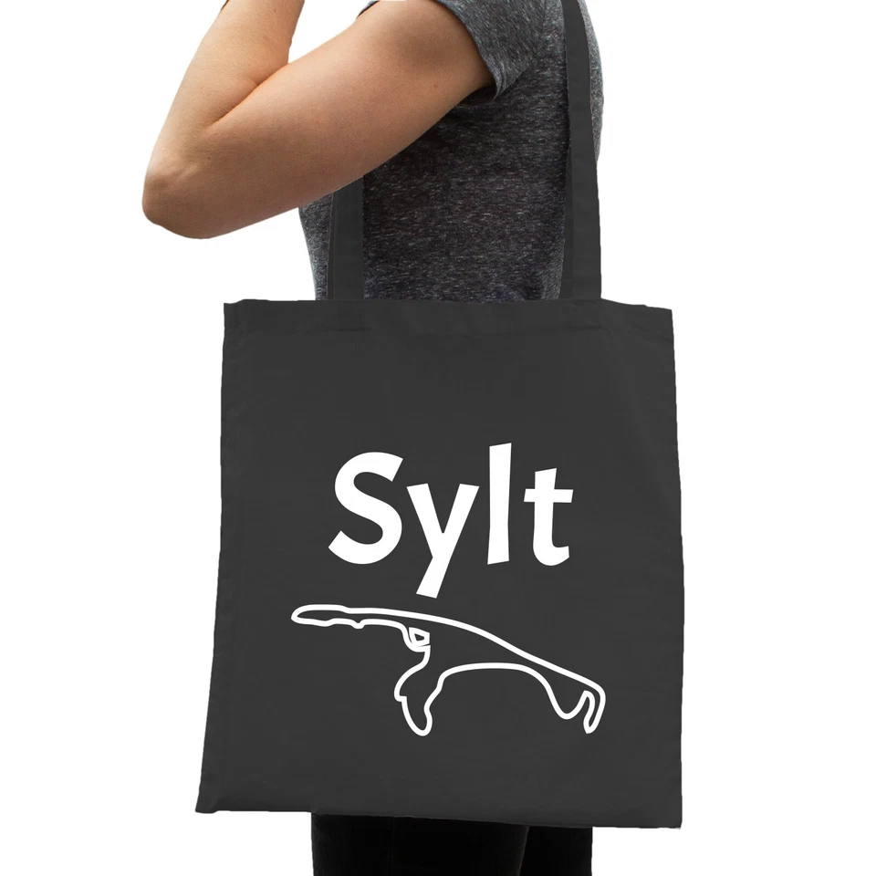 Sylt Insel Baumwolltasche - Deutschland Urlaub Nordsee Ostfriesland - Bild 1 von 1