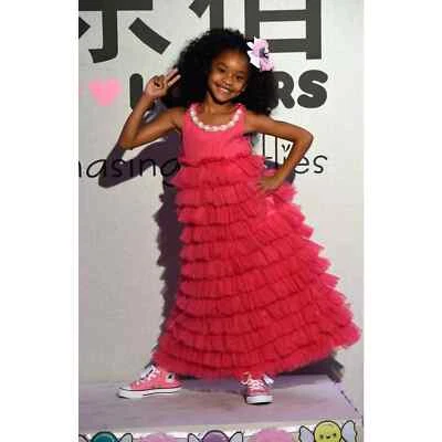 Harajuku Lovers X Chasing Butterflies Girl's Pink Tulle Dress Size 12 - Image 1 of 4