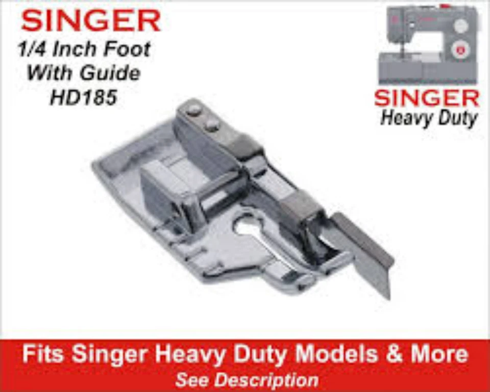 1/4 INCH PATCHWORK QUILTING FOOT + GUIDE Fits NEW SINGER SEWING MACHINES - Image 1 of 1
