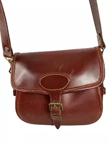 Bolso Bandolera James Purdey & Sons Cordobés Inglaterra Rojo Mensajero - Imagen 1 de 11