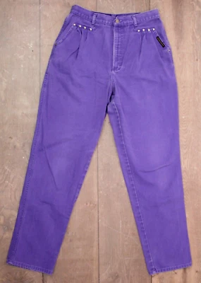 Pantalones de mezclilla Rocky Mountain morados de colección para mujer años 90 talla 33 años 90 Rockies Bareback Foto 1 de 4