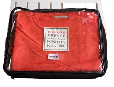 EDMOND TRASTTE 1860 Queen NIRVANA Jacquard Sábana Plana Lujo Dobladillo Algodón NUEVO Foto 1 de 4