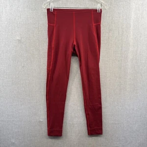 Rapha Commuter Leggings Womens Medium 7/8 Red Compression Cycling Stretch - Picture 1 of 15