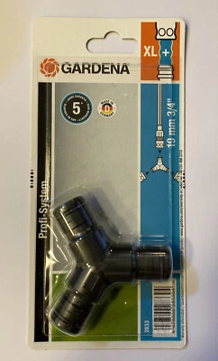 Gardena 2833-20 Y-Stück Steckkupplung Verbinder Profi System 19mm (3/4 Zoll) - Bild 1 von 2