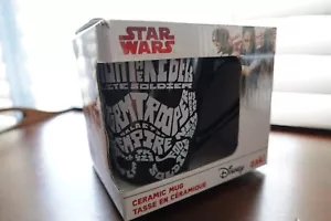 Zak Designs Star Wars Storm Trooper Worte Kaffeetasse Becher schwarz 2017 - Bild 1 von 9