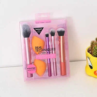 Techniques Makeup Brushes Set Foundation Smooth Blender Puff Tool Sponges UK