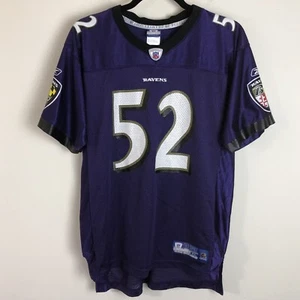 Vintage Baltimore Ravens Reebok Ray Lewis #52 Jersey Youth XL Purple Retro NFL - Picture 1 of 18