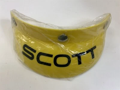 NOS Vintage Scott Yellow/Black Motorcycle Helmet Visor Bubble Visor BV200 3 Snap - Image 1 of 4