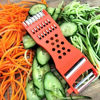 Multifunction Plastic Frame Vegetable Fruit Grater Slicer Peeler Metal Scraper