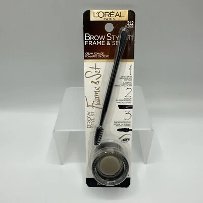 L'Oreal Brow Stylist Frame & Set Cream Pomade 212 Blonde 0.08 oz - Image 1 of 2