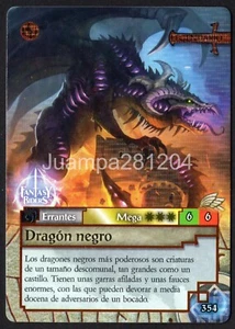 DRAGON NEGRO #354 CROMO FANTASY RIDERS 3 EL RESURGIR DE LOS DRAGONES 2021 PANINI - Picture 1 of 2