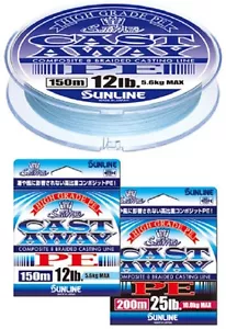 SUNLINE Salti Mate CAST AWAY PE 150m #Pearl Blue, Braid Line - Picture 1 of 1