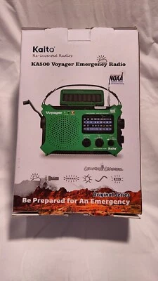 Emergency Radio & Weather Alert (KA500) new open box  - Green Kaito Voyager - Image 1 of 4