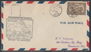 Canada FFC - Jul 1, 1929 Sydney, NS - Moncton, NB #2 - Picture 1 of 1