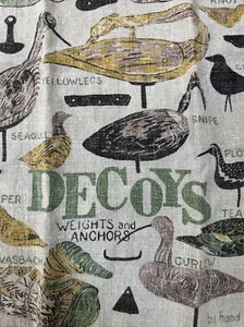 Vintage Linen Kitchen DECOYS Tea Towel Ducks Mallards 24x15” - Picture 1 of 8