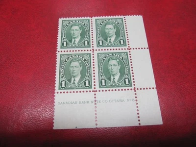 CANADA UNITRADE#  231 1c KG VI MUFTI ISSUE LR PLATE 6 MNH - Image 1 of 2