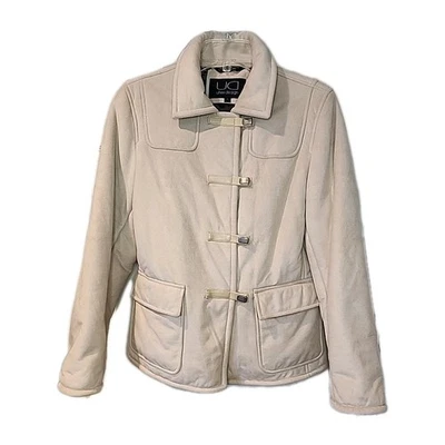 Utex Design Faux Micro Suede/Fur Leopard Print Interior Jacket Size Small (READ) - Image 1 of 4