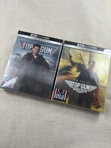 TOP GUN+TOP GUN MAVERICK MANTA LAB DOBLE LENTICULAR A 4K UHD BLURAY STEELBOOK - Imagen 1 de 7