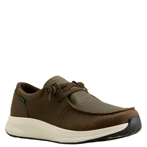 Zapato sin cordones impermeable Ariat Buckeye marrón oscuro para hombre 63968 - Imagen 1 de 5