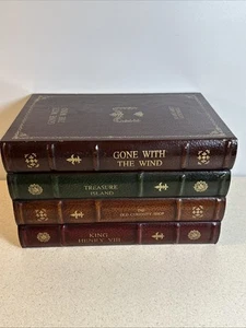 VTG Faux Leather Covered Book Libray CD Holder False Cabinent Box 12.5”x 7.5” - Picture 1 of 19