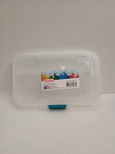 Sterilite Clear Small Divided Storage Box Pencil Craft Supply Organizer 1 Pack - Picture 1 of 6