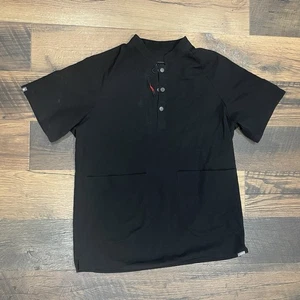 Figs Scrubs Star Wars Dark Side Henley Black Large Lucasfilm - Picture 1 of 11