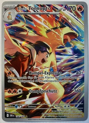 Pokemon Klarins Tornupto Illustration Rare | Deutsch 190/182 Ewige Rivalen NM - Bild 1 von 2