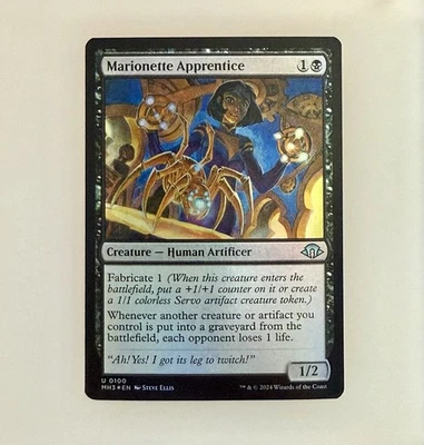 MTG: Marionette Apprentice Modern Horizons 3 Foil NM - Image 1 of 3