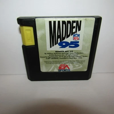 Madden NFL '95 1995 Sega Genesis Football Video Game Cartridge Only Tested Works - Image 1 of 4