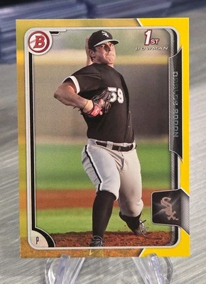 Carlos Rodon 2015 Bowman Yellow Paper 1º Bowman #BP150 White Sox/Yankees - Imagem 1 de 3