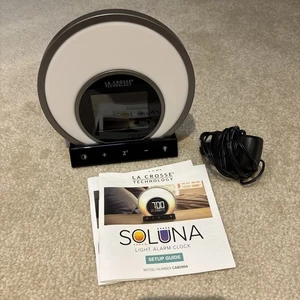 Soluna Mood Light Alarm Clock La Crosse Technology CA80994 Digital LCD - Picture 1 of 11