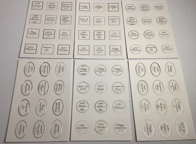 Anna Griffin Holiday and Everyday Sentiment Stickers 6 sheets - Image 1 of 4