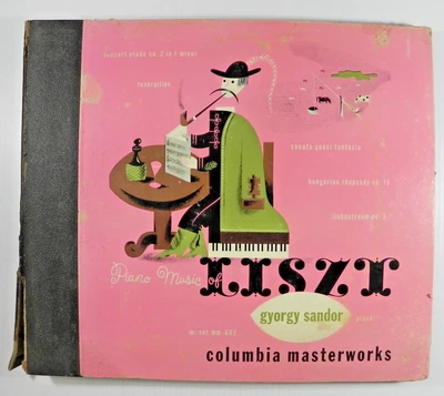 Gyorgy Sandor – Piano Music Of Liszt ~ 1946 Columbia MM 602 4x12" Shellac 78 RPM - Image 1 of 4