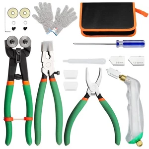 Glass Cutting Tool Kit Include Glass Running Pliers, Breaker Grozer Pliers, M... - Picture 1 of 7
