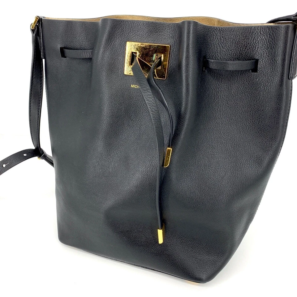Michael Kors Collection Miranda Medium Bucket Bag Black - Image 1 of 4
