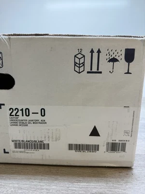 Kohler K-2210-0 Caxton 19-1/4" Undermount Bathroom Sink with Overflow - White - Image 1 of 3