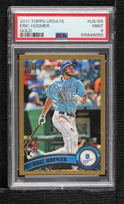 2011 Topps Update Gold /2011 Eric Hosmer #US155 PSA 9 MINT Rookie RC - Image 1 of 2